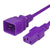 World Cord C13 C20 15A 250V 14/3 SJT Power Cord - Purple