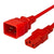 World Cord C13 C20 15A 250V 14/3 SJT Power Cord - Red