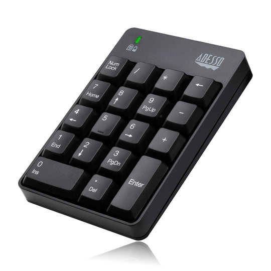 Adesso WKB-6010UB Mechanical Numeric Keypad with 3-port USB Hub