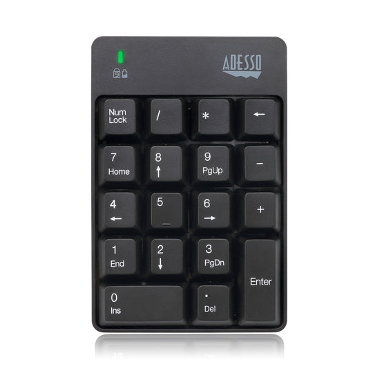 Adesso WKB-6010UB Mechanical Numeric Keypad with 3-port USB Hub