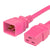 World Cord C19 C20 20A 250V 12/3 SJT Power Cord - Pink