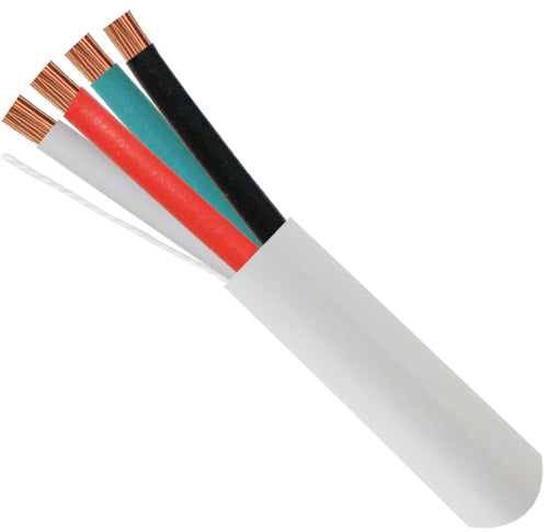 Vertical Cable 14/4 CL3P, CMP Plenum Rated, Unshielded, Stranded, Bare Copper Conductors, 1000ft Spool