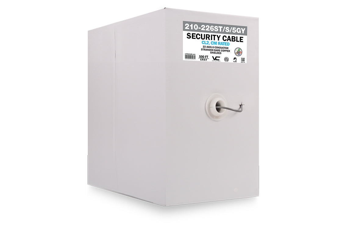 Vertical Cable Alarm-Security Cable, Shielded, 22AWG – FireFold