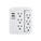 6 Outlet Swivel Wall Tap Adapter w/ 500J Surge Protector and 2 USB Charging Ports (2.1)