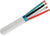 Vertical Cable 16/4 CL3P, CMP Plenum Rated, Shielded, Stranded, Bare Copper, Pull Box, White - 1000ft