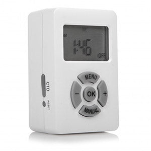 Weekly Digital Timer AM/PM Display Single 3-Prong Outlet