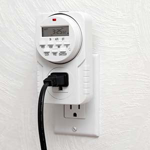 Weekly Digital Time Single 3-Prong Outlet w/ 8 ON/OFF Timer Programming