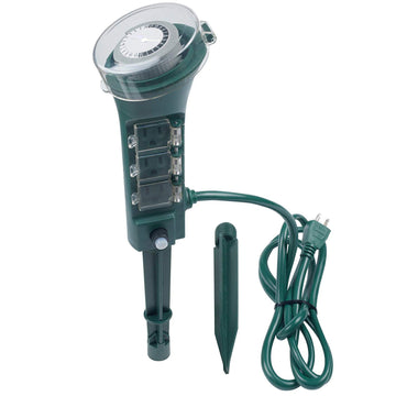 6-Outlet Yard Stake Mechanical Timer