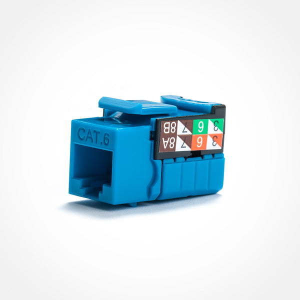 Vertical Cable Cat6 Keystone Jack - 110 Style