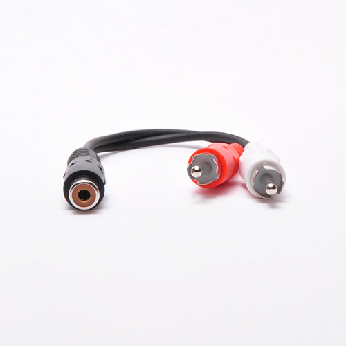 6 Inch RCA Female to (2) RCA Male Adapter Cable
