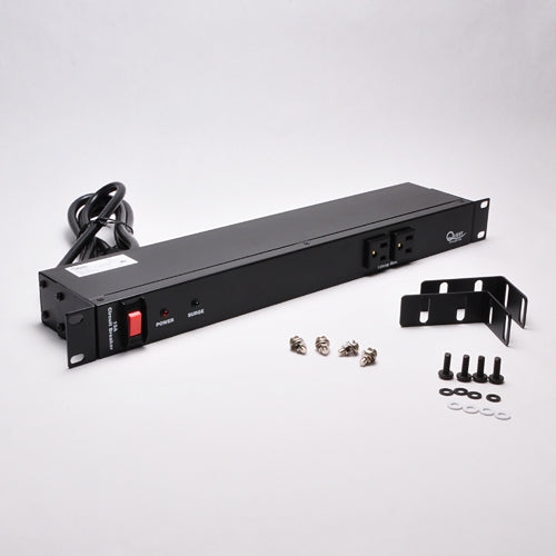 Quest HPS-E10A 19 Inch 10 Outlet Horizontal Power Strip