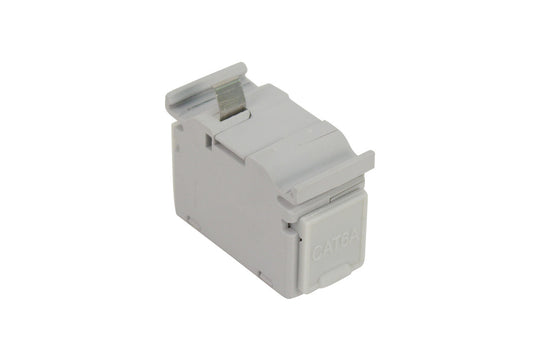 Vertical Cable DIN-Rail Feed-Through Adapter, Category 6A, STP, 35-mm, Grounding