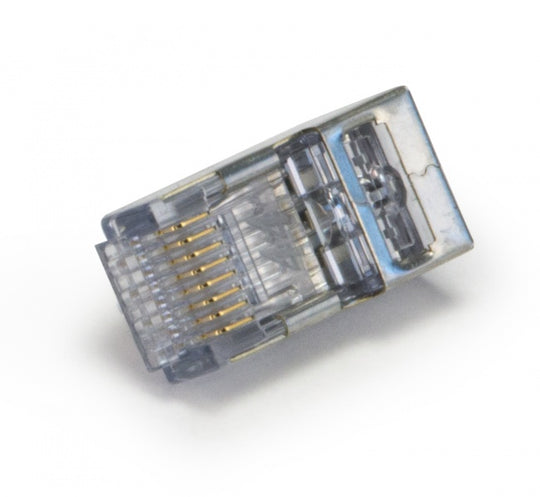 Platinum Tools 100024C ezEX™44 Shielded CAT6 Connector, Internal Ground 25 Pack