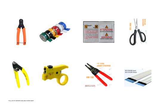 Vertical Cable Optical Fiber Preparation Tool Kit – Basic.