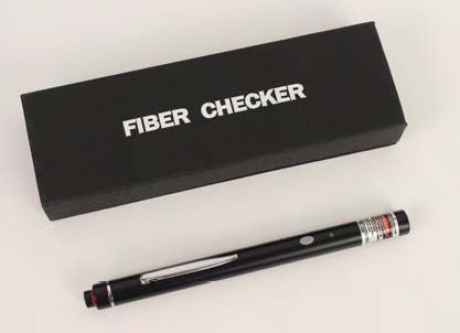 Vertical Cable Optical Fiber Visual Fault Locator, Pen-Style, 5-mW, 2.5-mm, Adapter