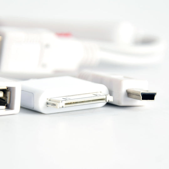 4 Port USB 2.0 Squid Hub - Mini-B 5 Pin, 30-Pin, (2) Female USB