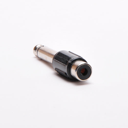 Quarter Inch Mono Male to RCA Female Adapter - Plastic