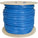 Vertical Cable Bundled, Cat-5E Dual, Siamese Style, 24AWG, UTP, 8C Solid, CMR Rated, PVC Jacket, 1000ft, Wooden Spool, Blue