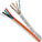 Vertical Cable Bundled Cable, 1 x Cat5E (UTP) with 4C x 16AWG, PVC Jacket, 500ft, Spool, White