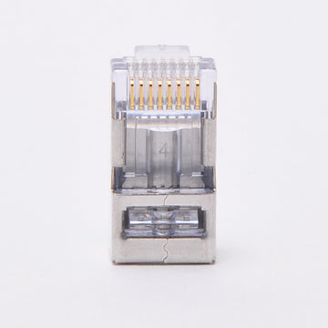 Platinum Tools 100020 Shielded Cat5E/Cat6 RJ45 EZ-RJ45 Connector 50 Pack