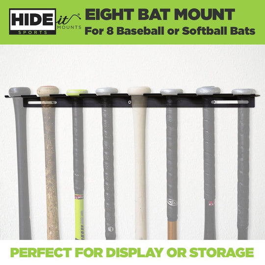 HIDEit 8Bat | Universal Baseball Bat Mount