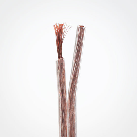 Flexible Clear Polarized Speaker Wire - 12AWG, 14AWG, 16AWG, 18AWG