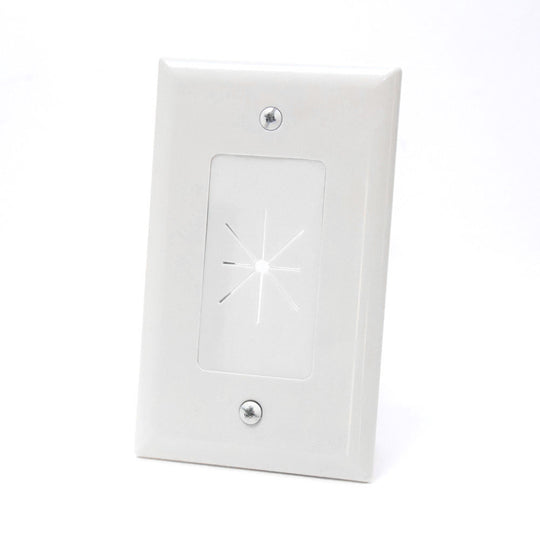 Garvin LVP1 1 Gang Cable Wall Plate with Flexible Opening