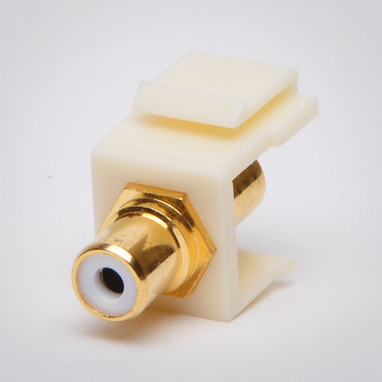 RCA Keystone Jack - Beige Insert