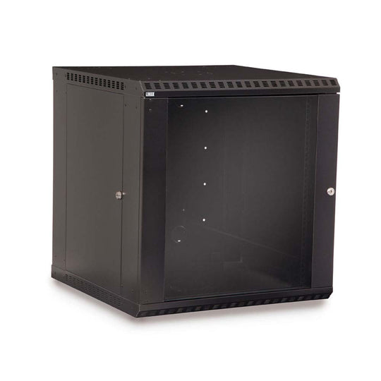 Kendall Howard LINIER Fixed Wall Mount Cabinet, Glass Door - 12U