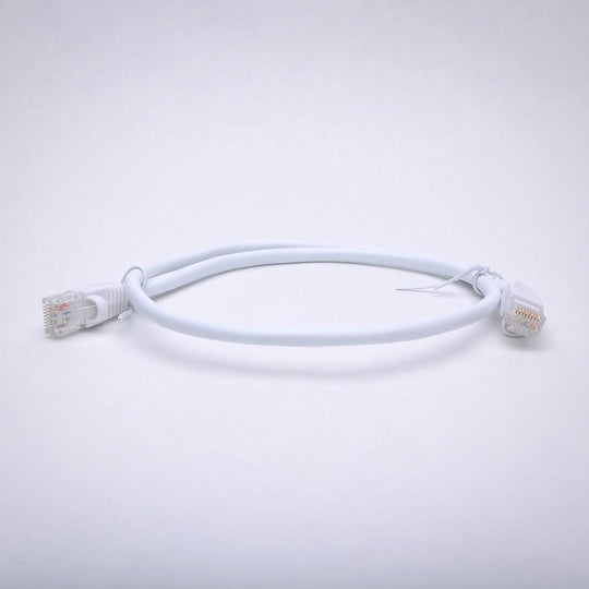 Cat6A Ethernet Patch Cable, Snagless Boot - White