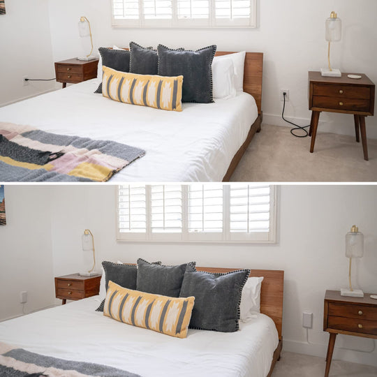 Sleek Socket Electrical Outlet Cover - Ultra-Thin Multiple Socket Extension Cover and Cord Concealers Kit - Low-Profile 3-Plug 3ft Power Strip