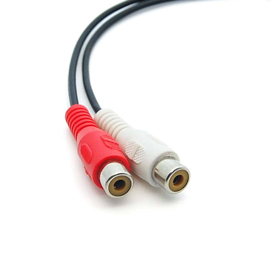 3.5mm Stereo Male to (2) RCA Female Adapter - 6 Inch Cable