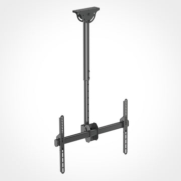 Rhino Brackets Articulating Ceiling TV Mount with 42 to 61 Inch Incremental Adjustable Pole - 37 to 70 Inch