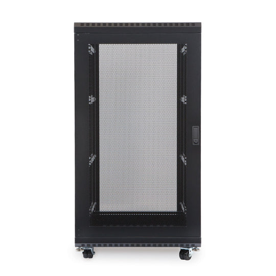 Kendall Howard LINIER Server Cabinet - Glass/Vented Doors - 24" Depth - (22U-42U)