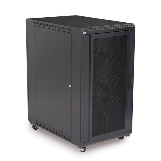 Kendall Howard LINIER Server Cabinet - Convex/Glass Doors - 36" Depth - (22U-42U)