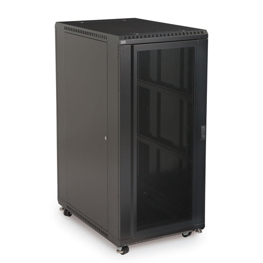 Kendall Howard LINIER Server Cabinet - Convex/Glass Doors - 36" Depth - (22U-42U)