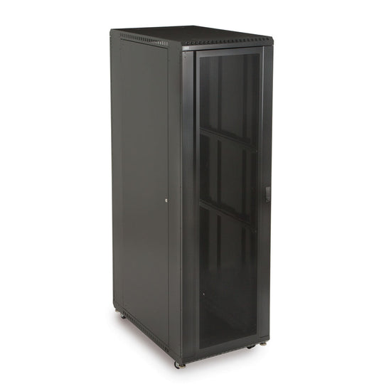 Kendall Howard LINIER Server Cabinet - Convex/Glass Doors - 36" Depth - (22U-42U)