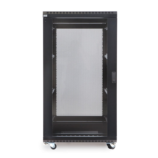 Kendall Howard LINIER Server Cabinet - Convex/Glass Doors - 24" Depth - (22U-42U)