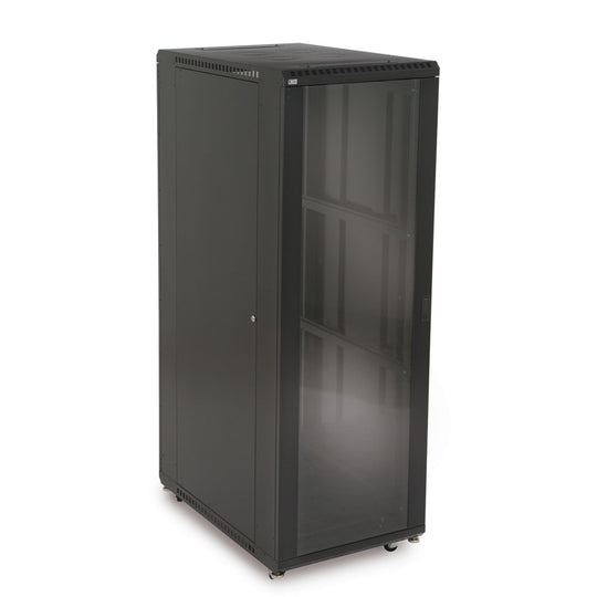 Kendall Howard LINIER Server Cabinet - Glass/Glass Doors - 36" Depth - (22U-45U)