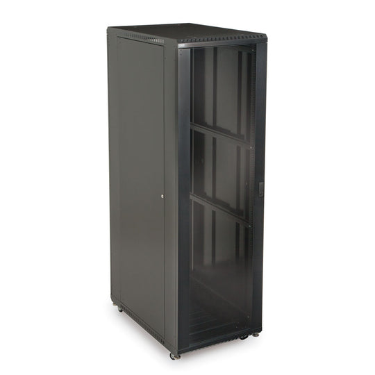 Kendall Howard LINIER Server Cabinet - Glass/Glass Doors - 36" Depth - (22U-42U)