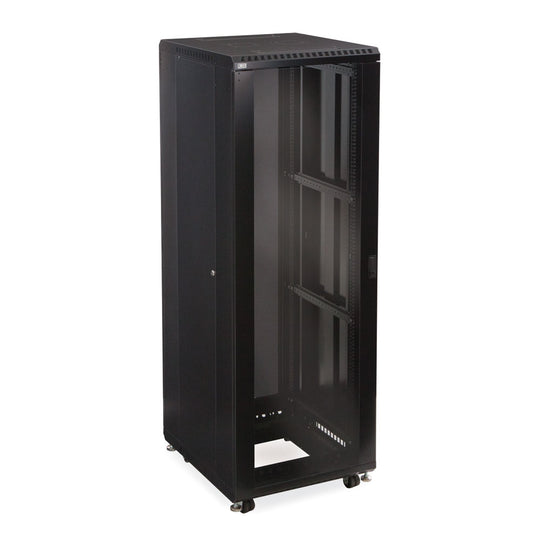 Kendall Howard LINIER Server Cabinet - Glass/Glass Doors - 24" Depth - (22U-45U)