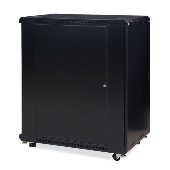Kendall Howard LINIER Server Cabinet - Solid/Convex Doors - 36" Depth - (22U-42U)