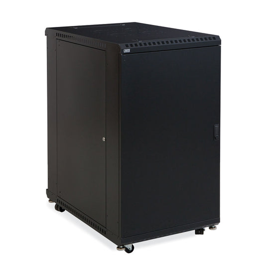 Kendall Howard LINIER Server Cabinet - Solid/Convex Doors - 36" Depth - (22U-42U)