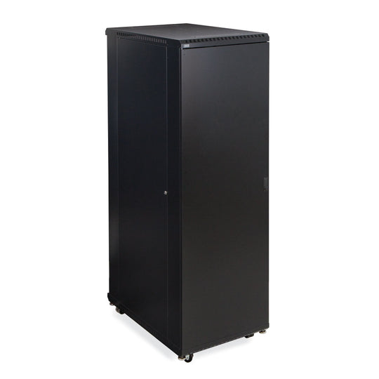 Kendall Howard LINIER Server Cabinet - Solid/Convex Doors - 36" Depth - (22U-42U)