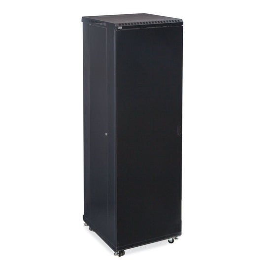 Kendall Howard LINIER Server Cabinet - Solid/Convex Doors - 24" Depth - (22U-42U)