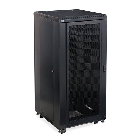 Kendall Howard LINIER Server Cabinet - Convex/Vented Doors - 24" Depth - (22U-42U)