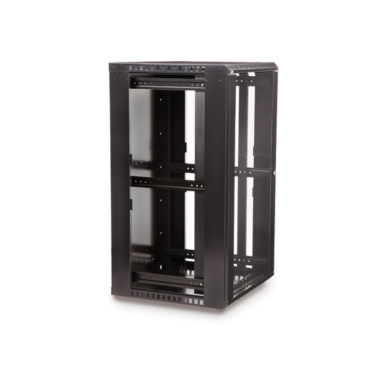 Kendall Howard LINIER Fixed Wall Mount Cabinet, Glass Door - 22U