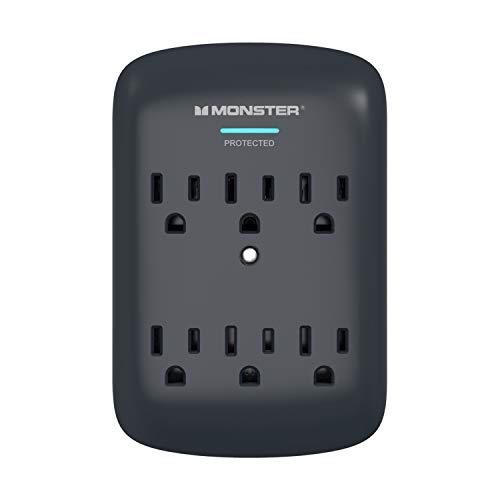Monster Power Wall Tap Surge Protector, 6 AC