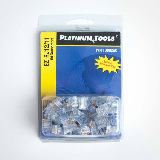 Platinum Tools EZ-RJ11/12 Connectors - 50pk