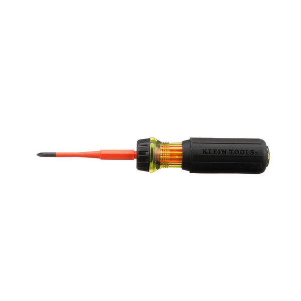 Klein Tools Flip-Blade Insulated Screwdriver, 2-in1, Ph Bit #1, Sl Bit 3/16-Inch, 32286
